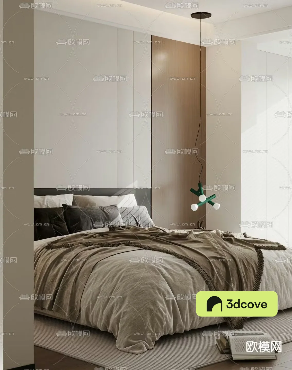 Modern double bed