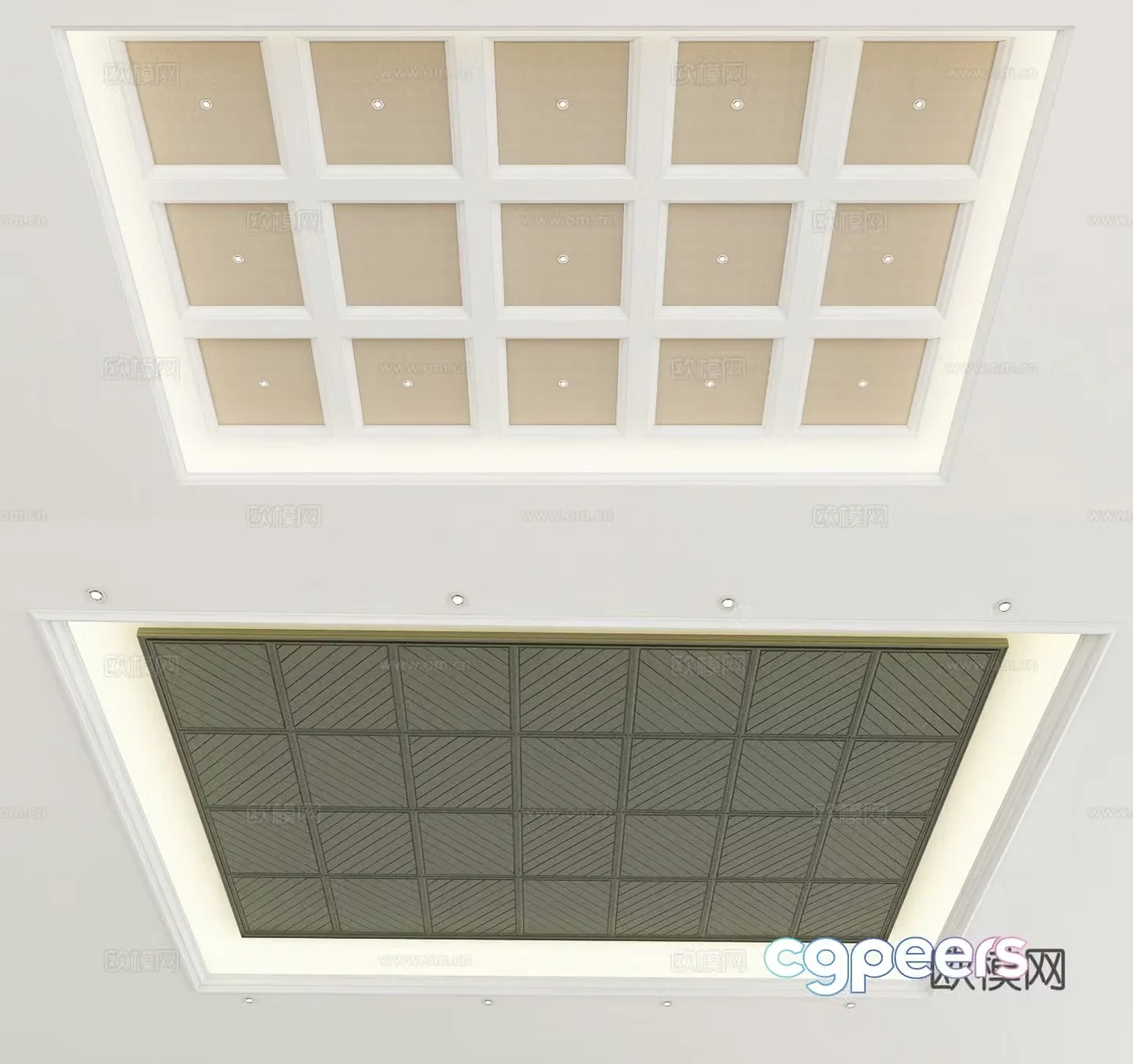 American ceiling 3d model
