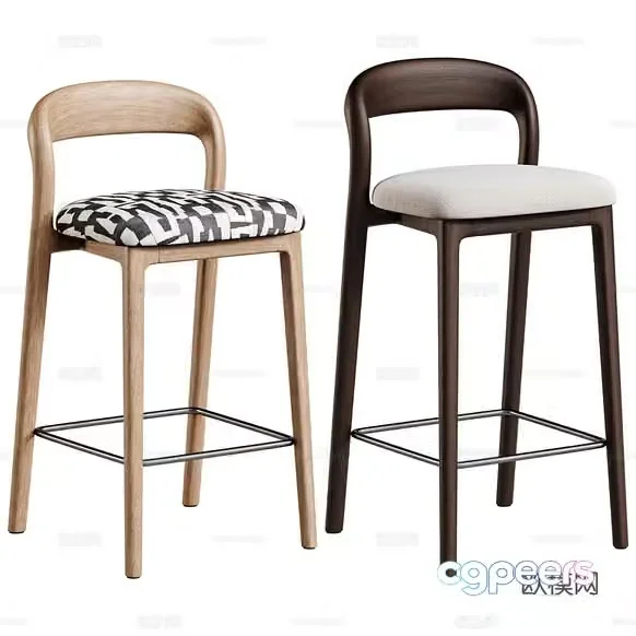 Wooden Bar Stools 3D Model – 5981 – VRAY Render