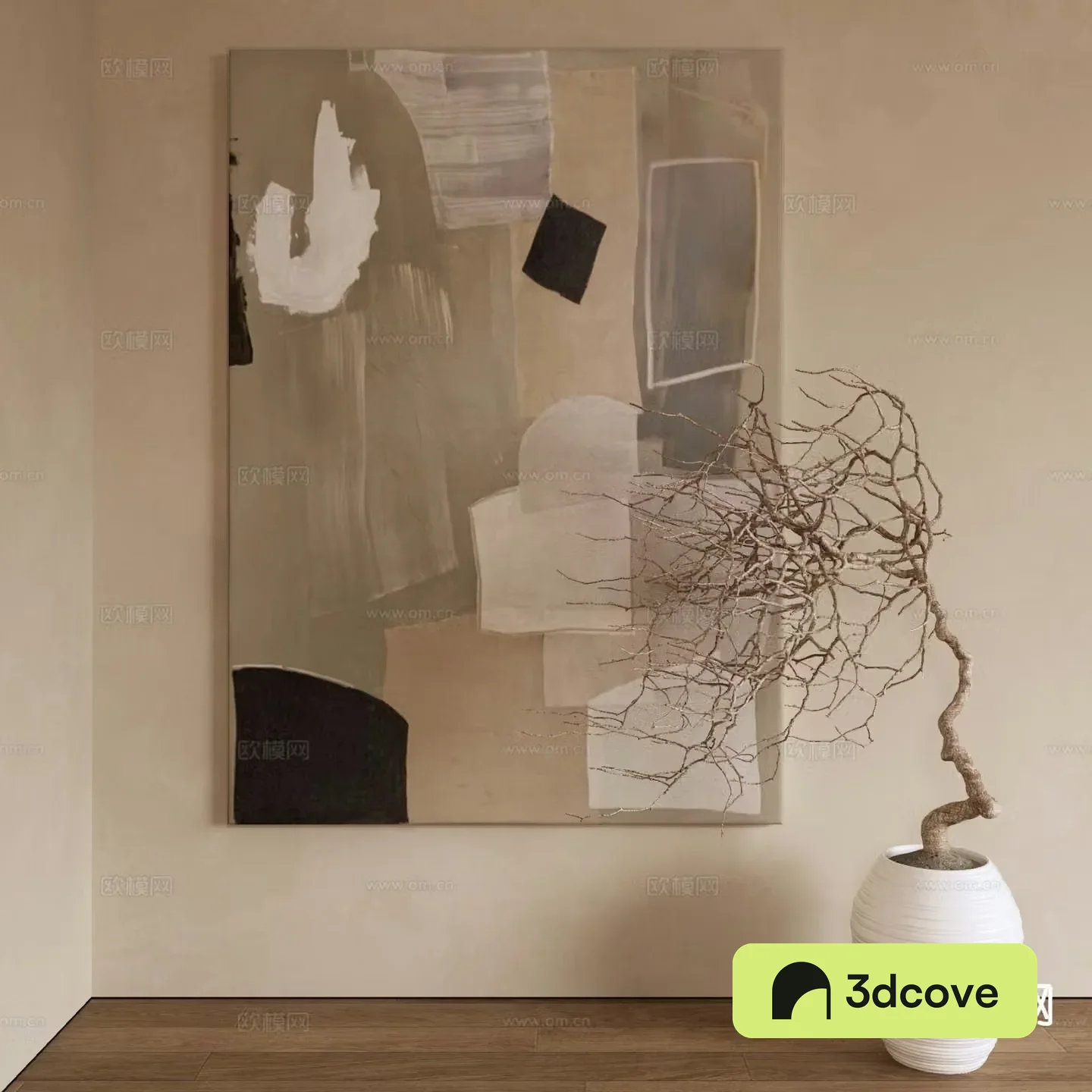 Wabi-sabi art painting texture painting decorative painting