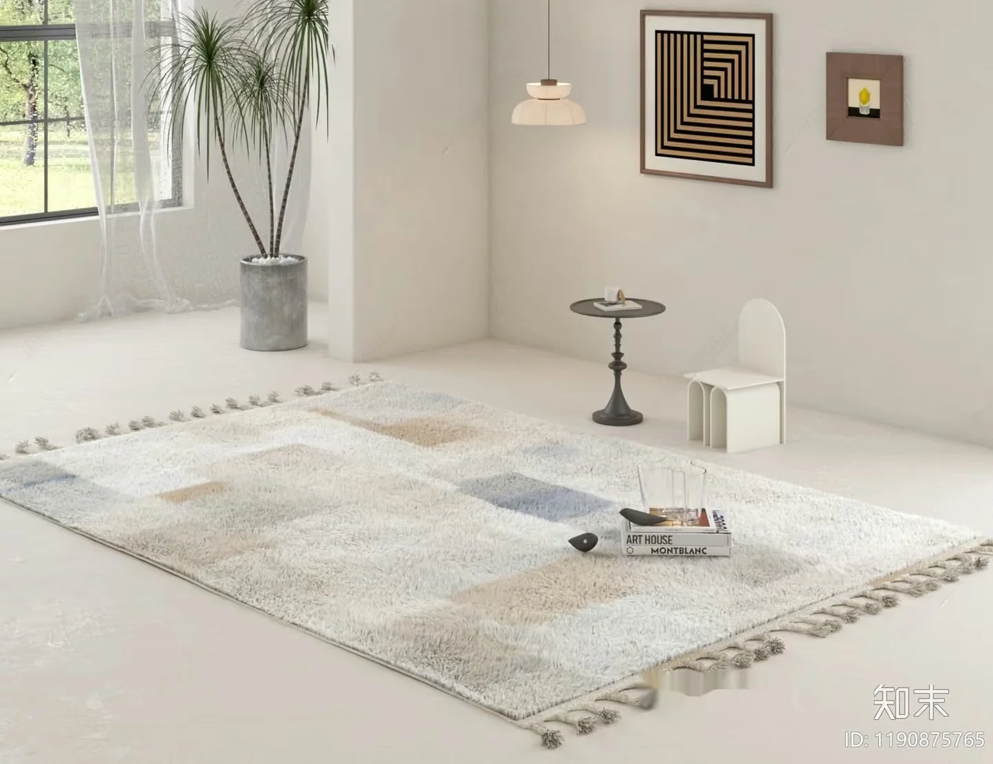 Modern Living Room 3D Model – 7258 – VRAY Render