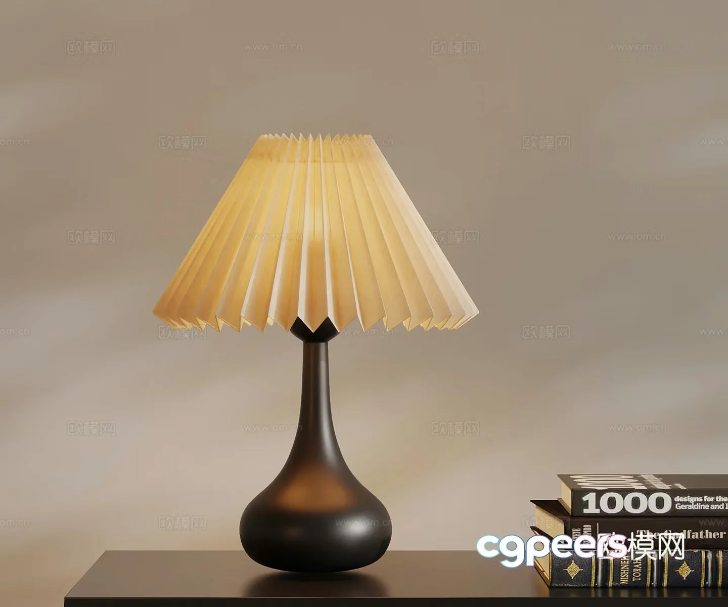 French desk lamp 3d model