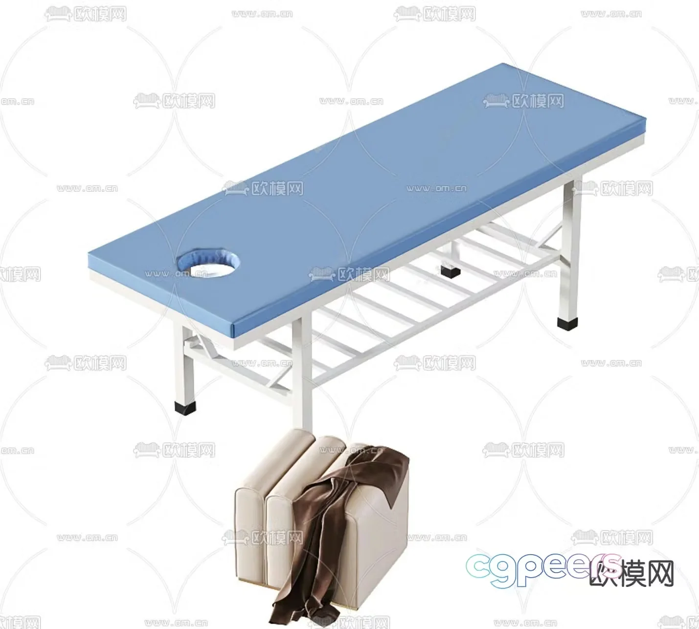 Massage bed beauty bed 3d model