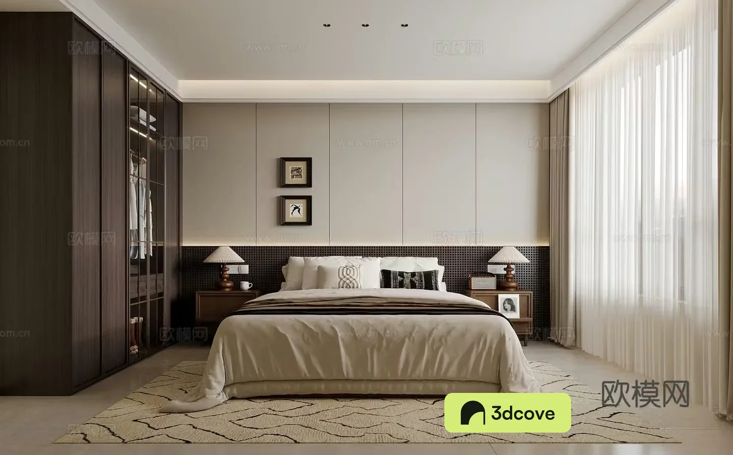 Wasabi wind bedroom master room 3d model