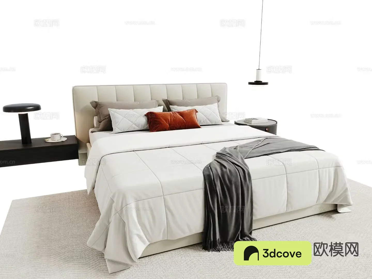 Modern double bed