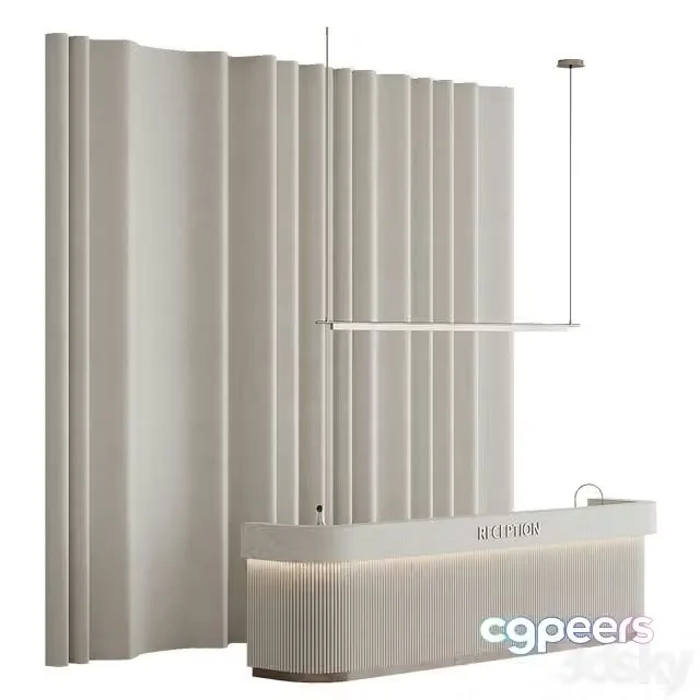 3ds Max Free – Reception desk 003