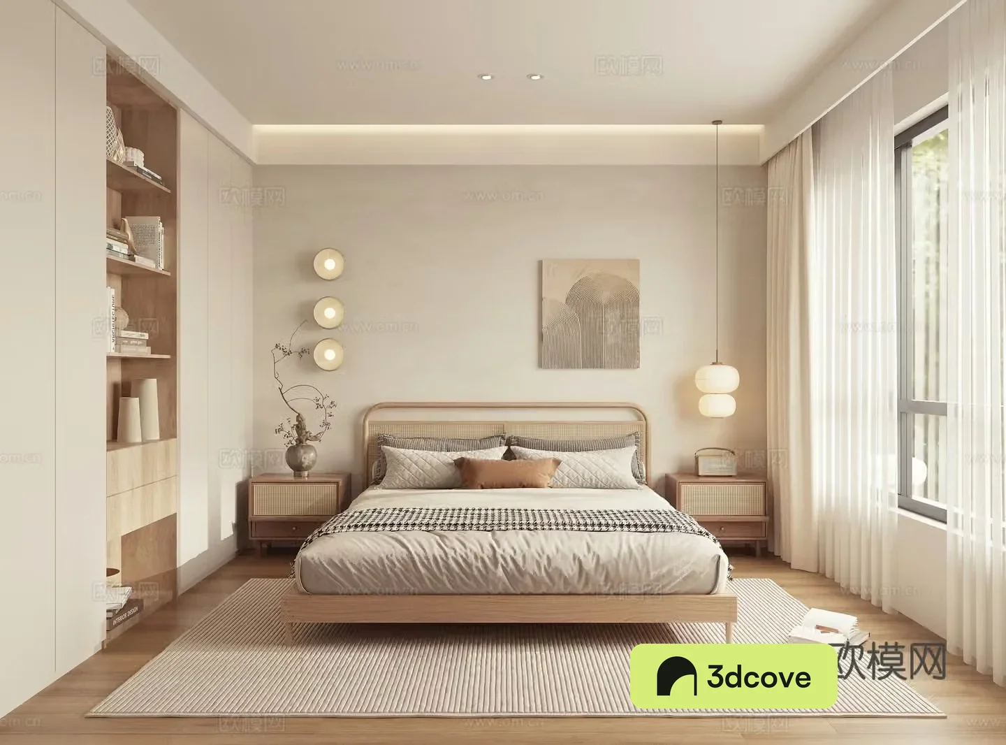 Wabisa bedroom Japanese style bedroom double bed master bedroom second bedroom