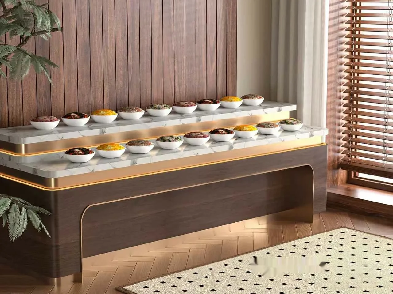Modern Dining Table 3D Model – 8799 – VRAY Render