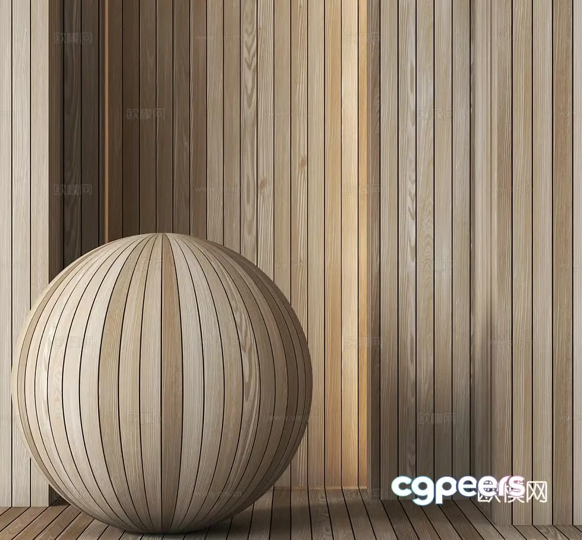 Wood veneer wooden wall panel spliced â€‹â€‹wood grain panel wall panel 3d model