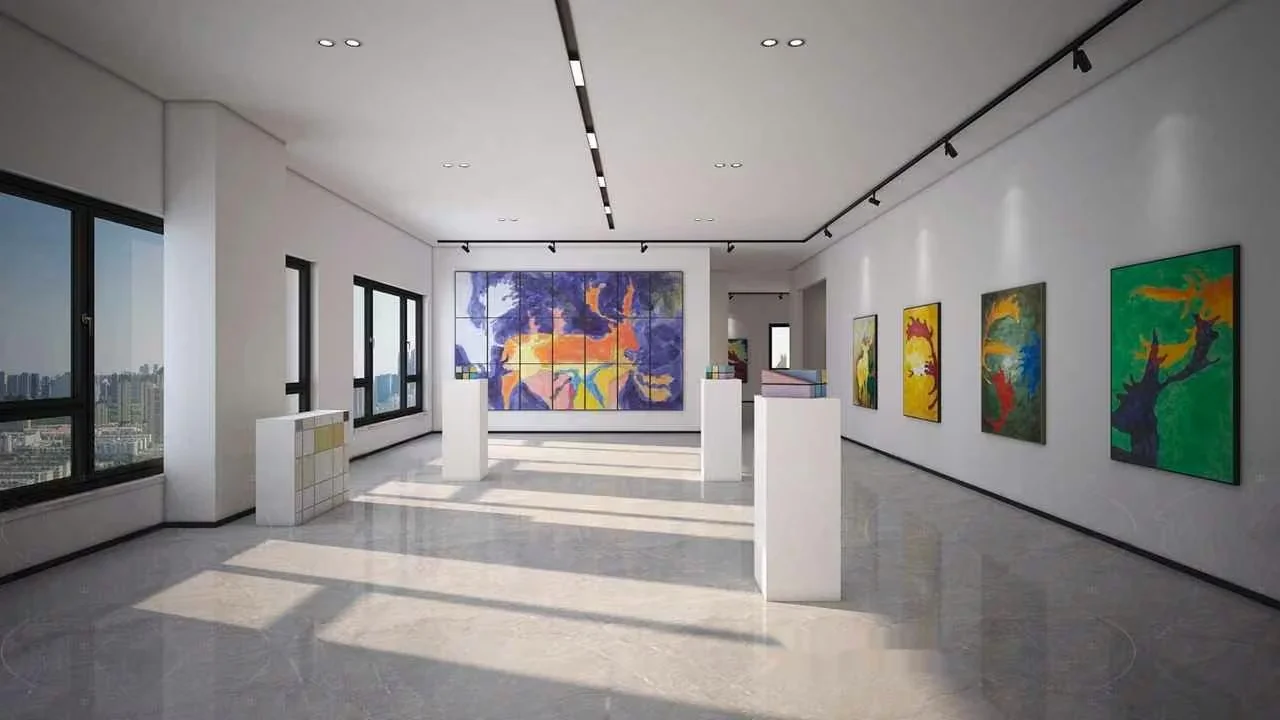 Modern Art Gallery 3D Model – 12929 – VRAY Render