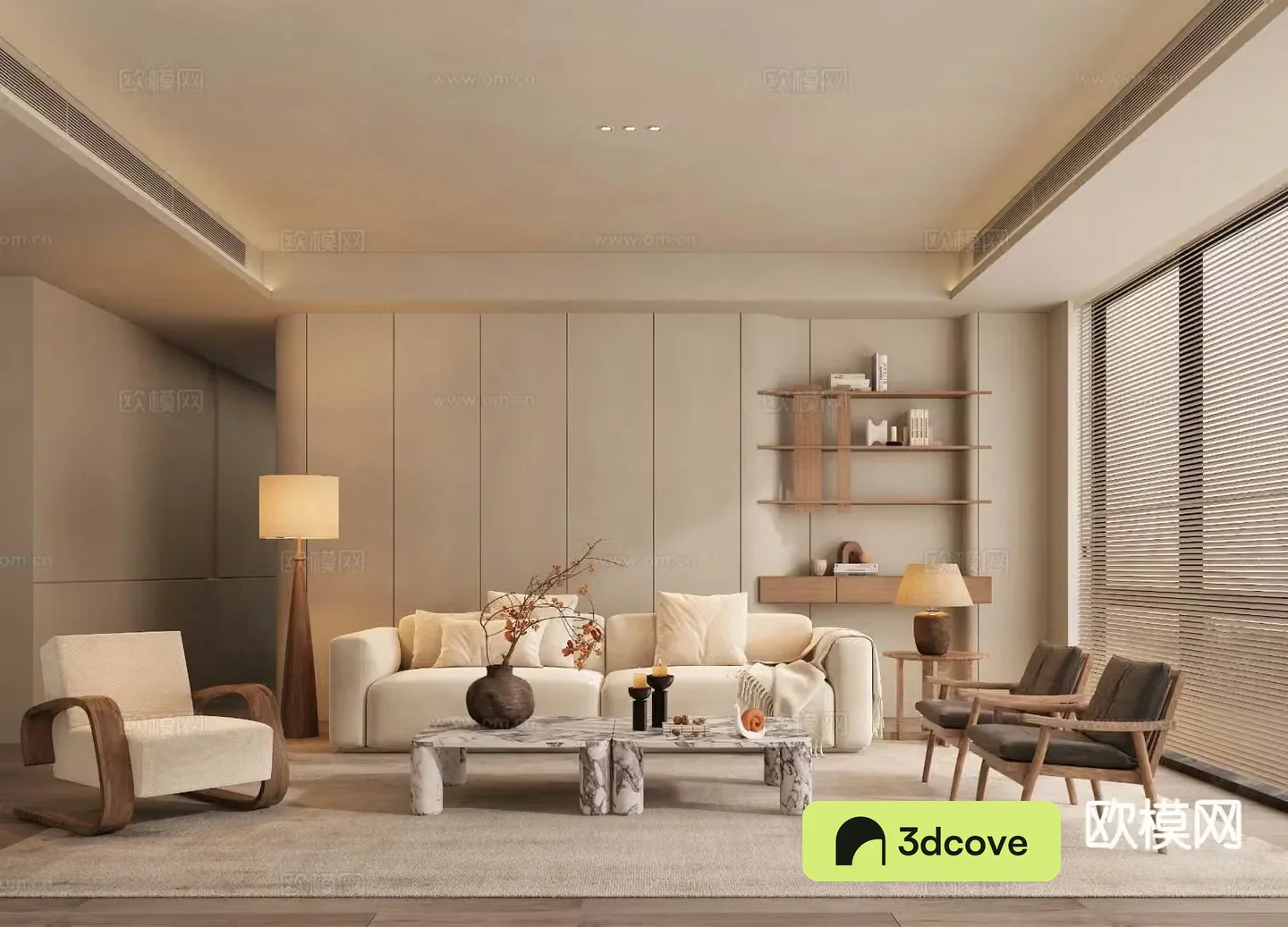 Wabi-sabi living room