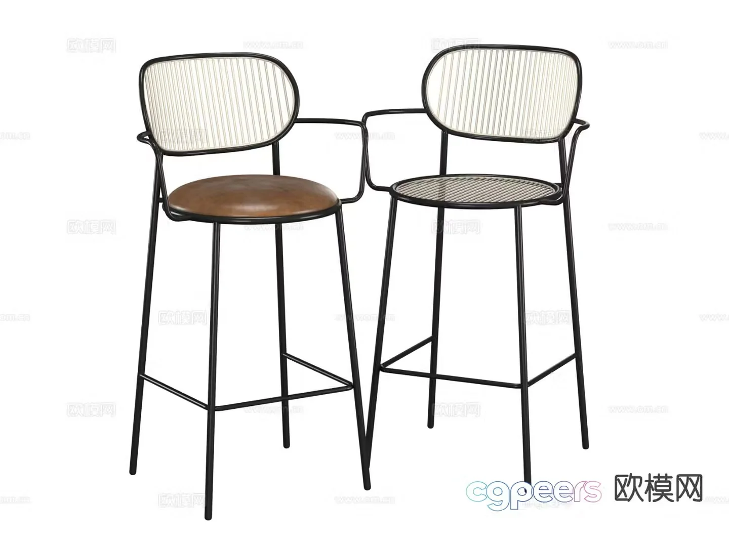Modern bar stool bar stool bar stool 3d model