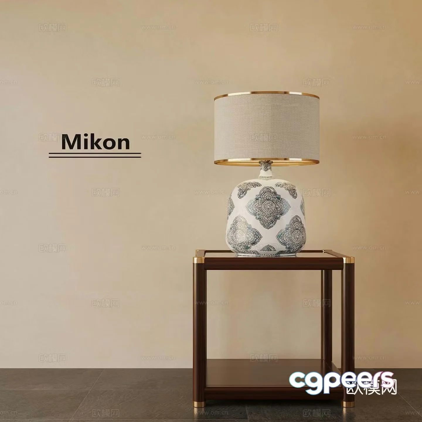 New Chinese desk lamp 3D model