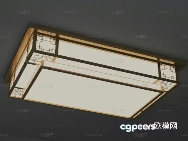 New Chinese style ceiling lamp bedroom lamp 3d model