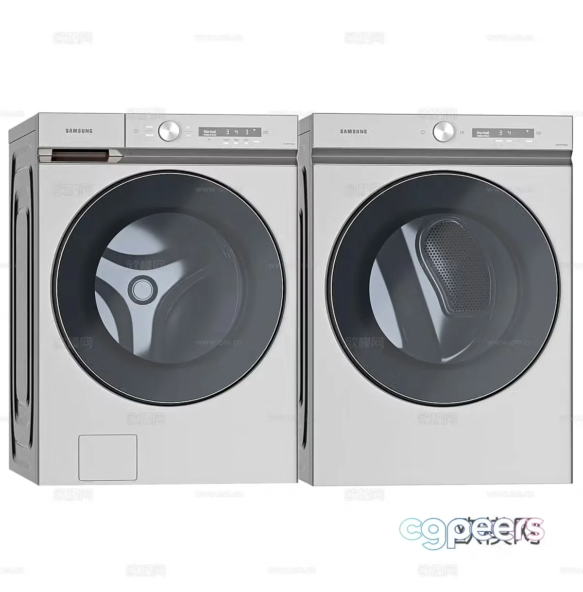 Drum washing machine dryer integrated drying fully automatic washing machine Bosch washing machine 3d model