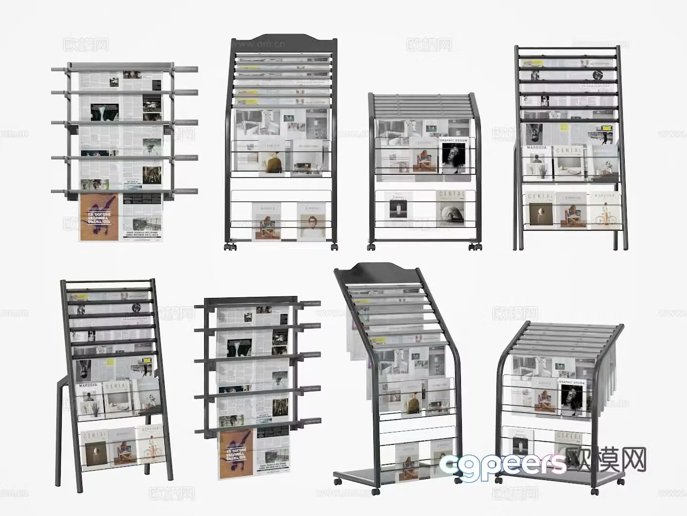 Newspaper stand 3d model