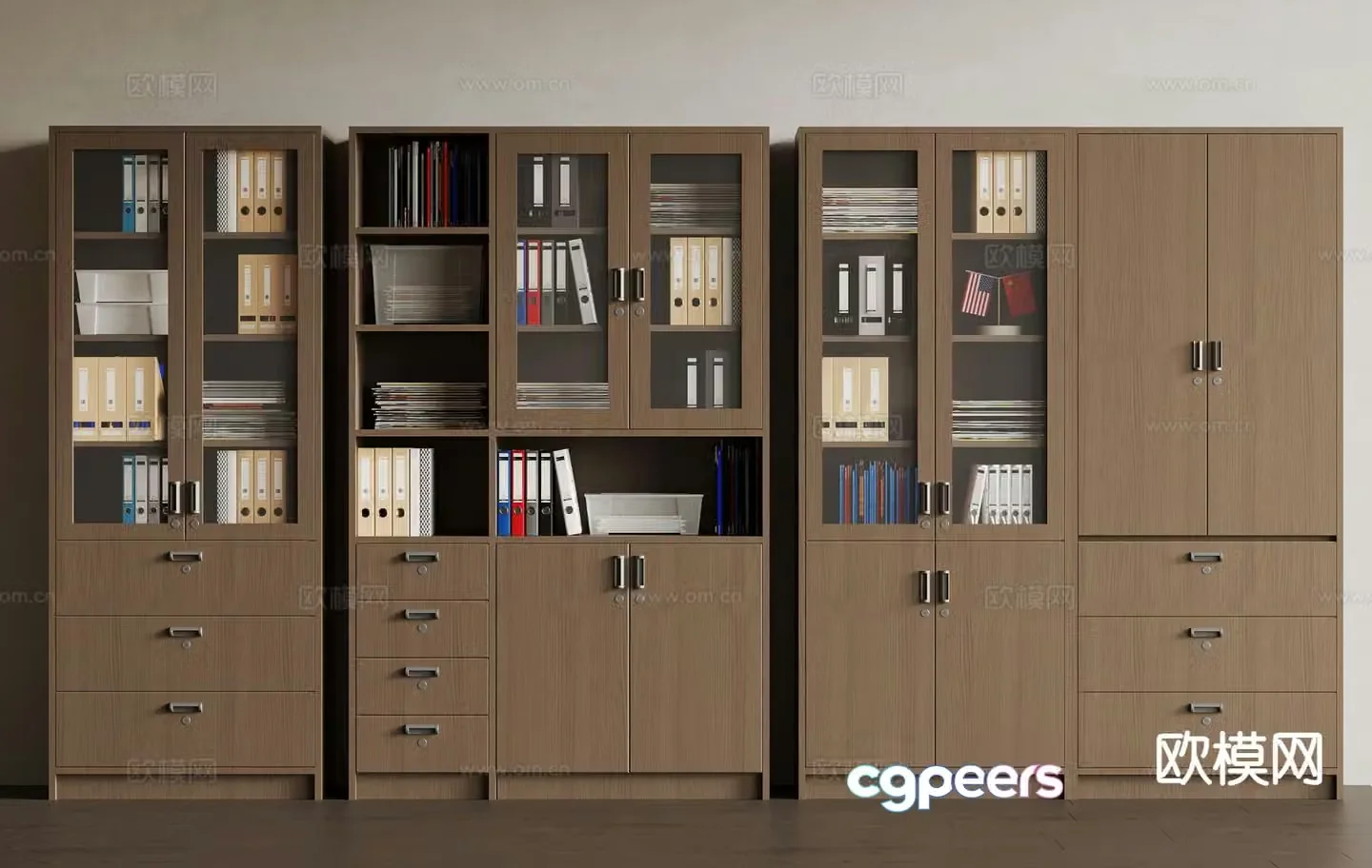 Office supplies file cabinet information cabinet file cabinet 3d model