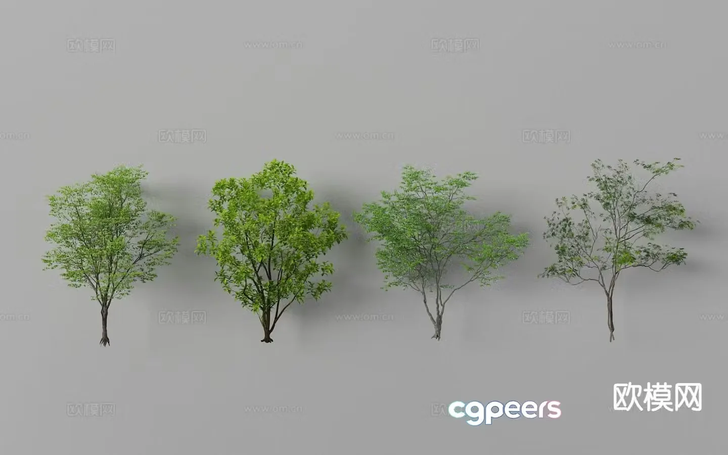 Landscape trees trees plant trees landscape trees 3d model