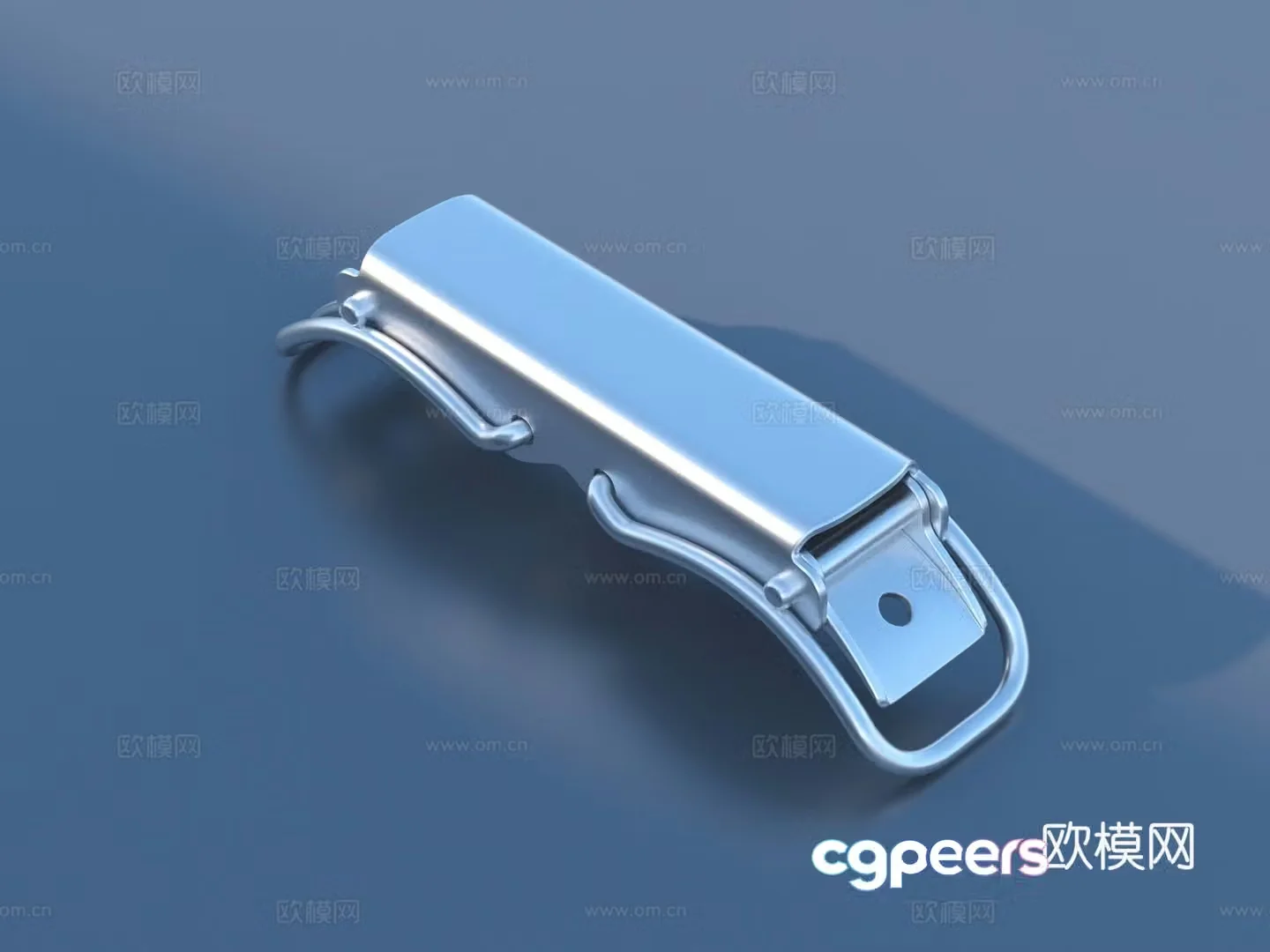 Snap metal clip hinge 3d model