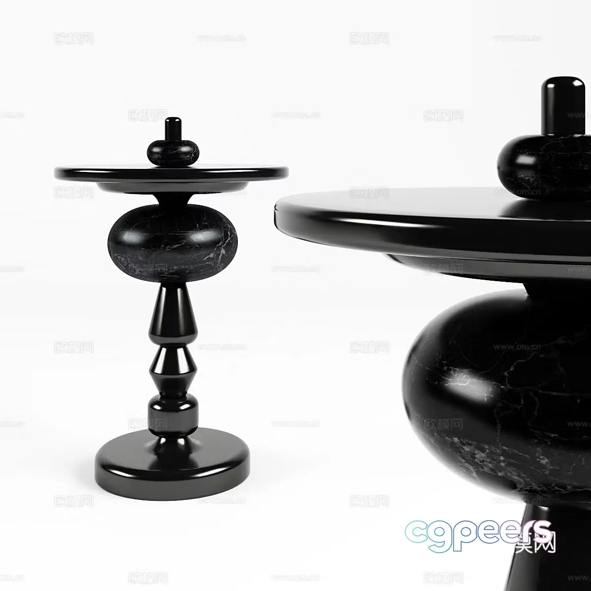 &Tradition side table corner table creative corner table 3d model