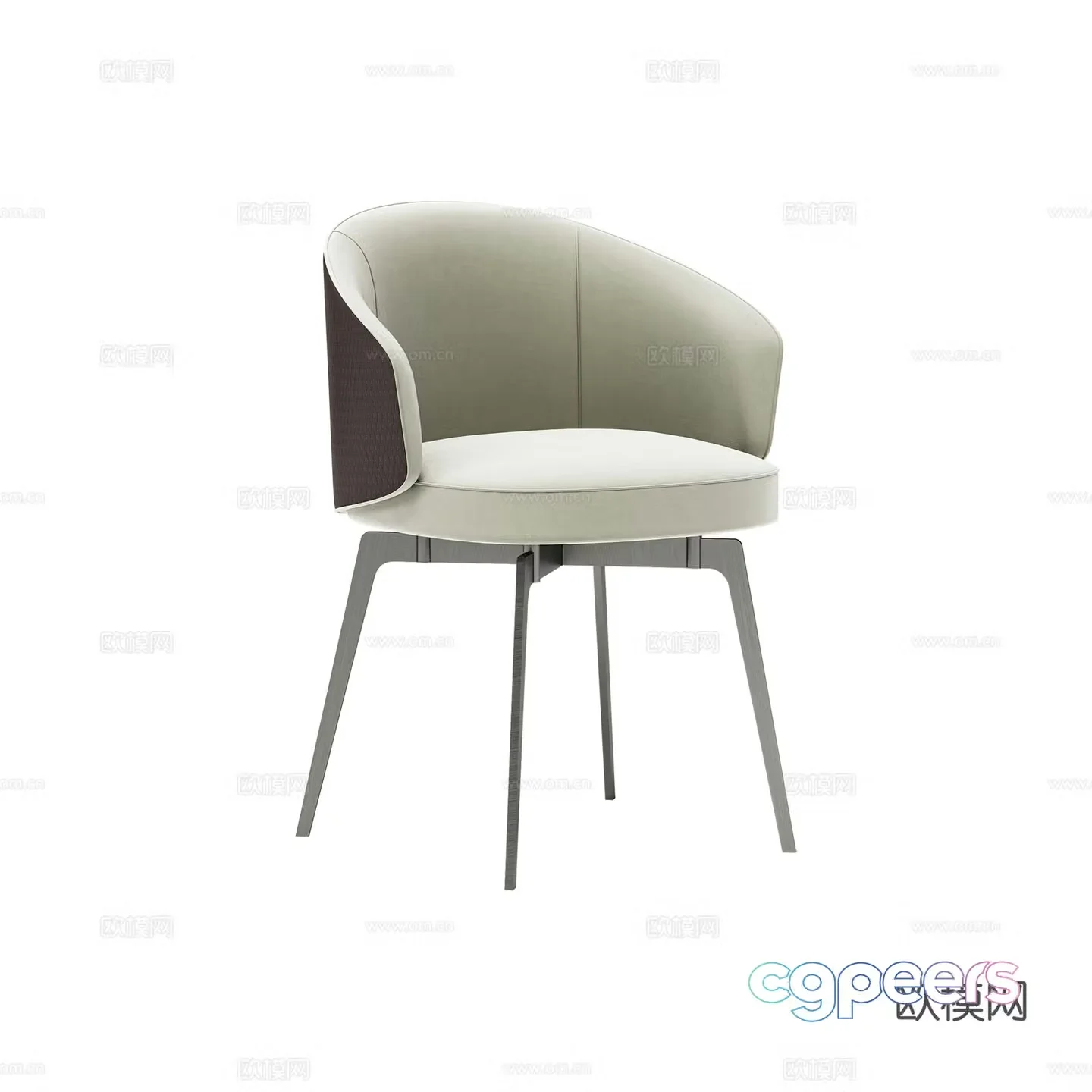 Modern chair dining chair 3d model