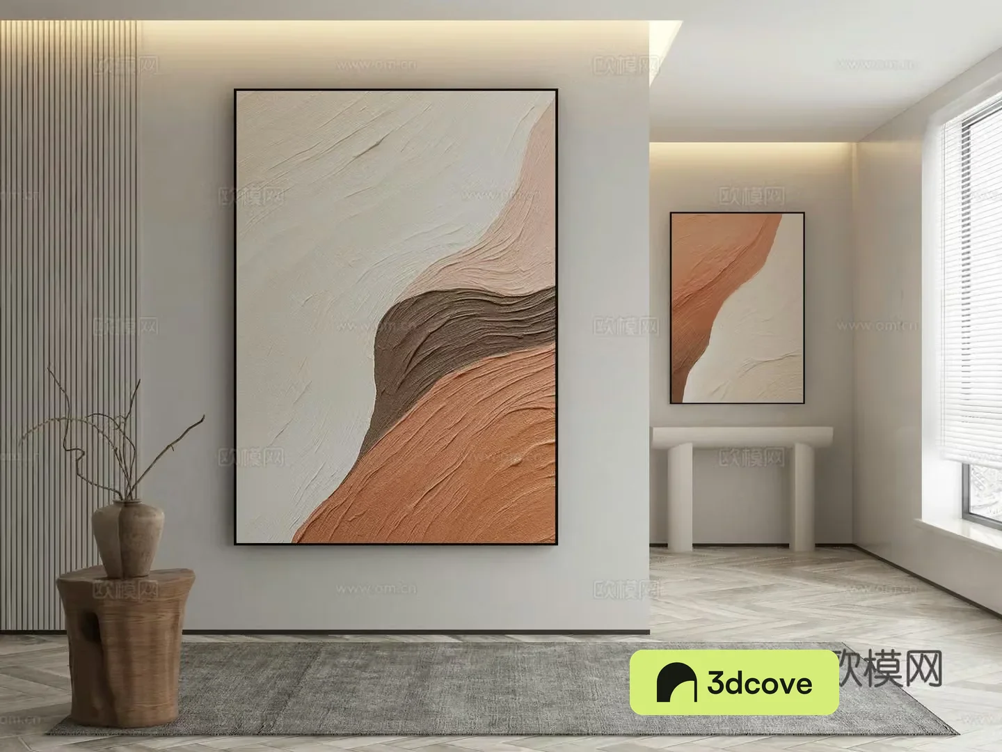 Wabi-sabi painting texture painting decorative painting