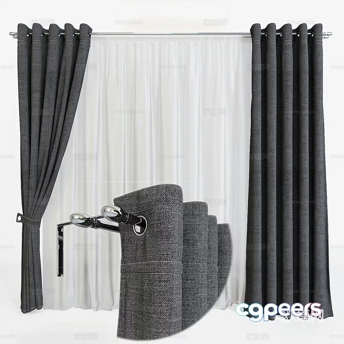Curtain 3d model