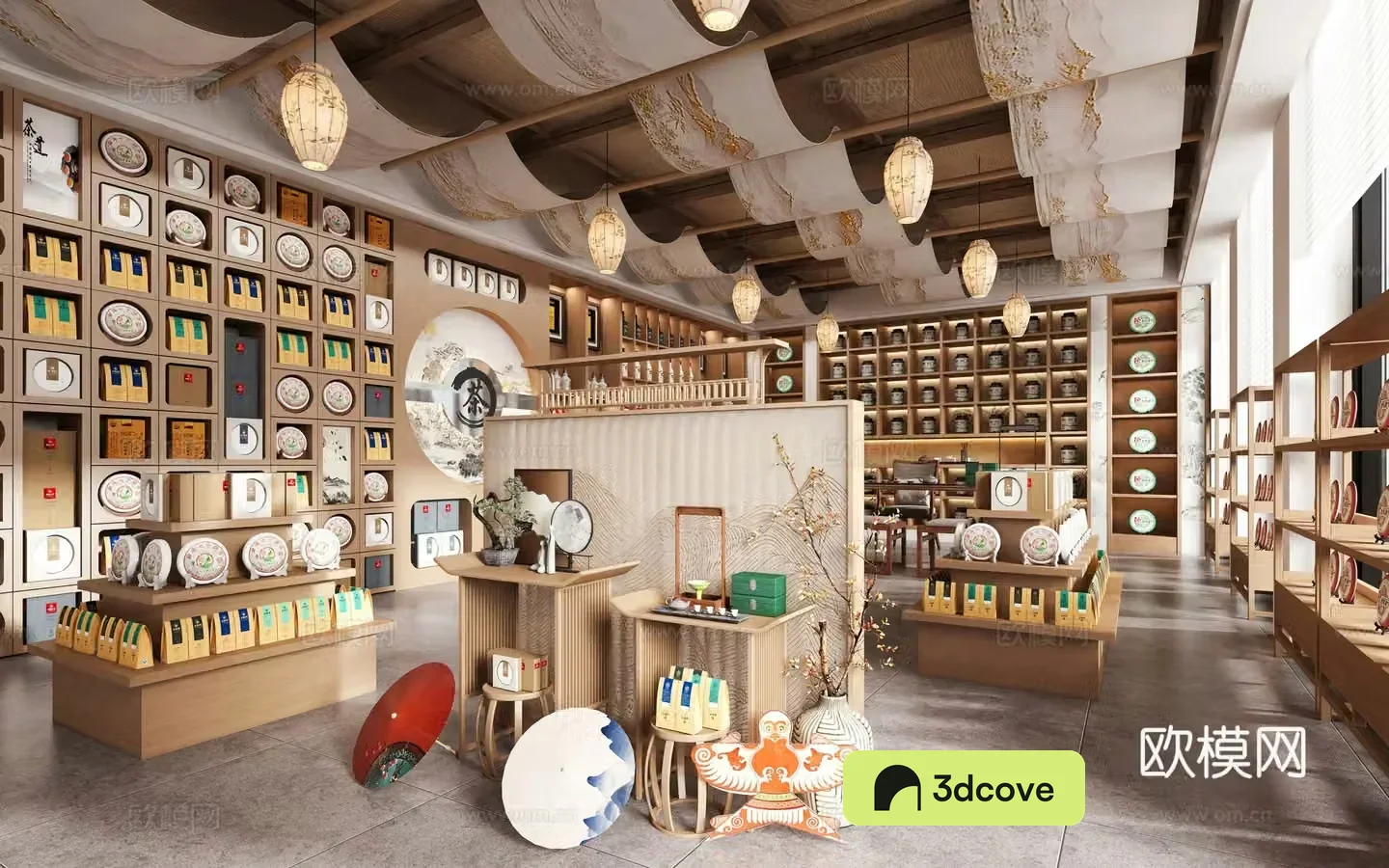 Tea store tobacco and alcohol supermarket tea cake teapot tea cabinet tea room tea table and chair