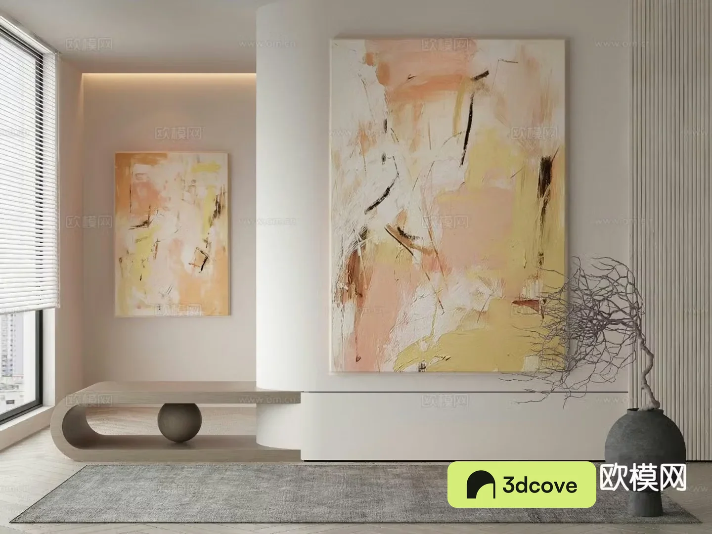 Modern decorative painting texture painting oil painting