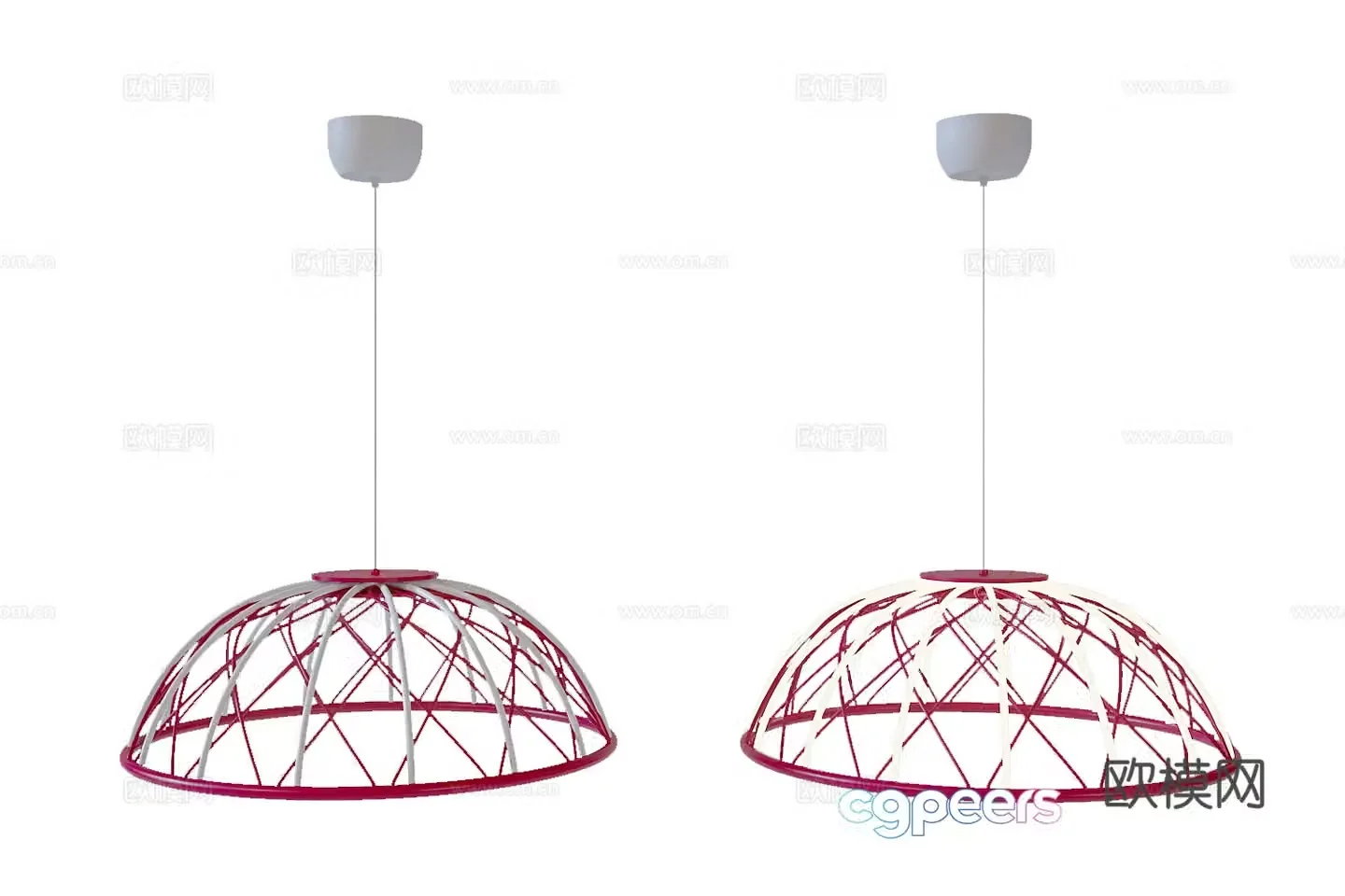 Nordic chandelier dining room chandelier 3d model