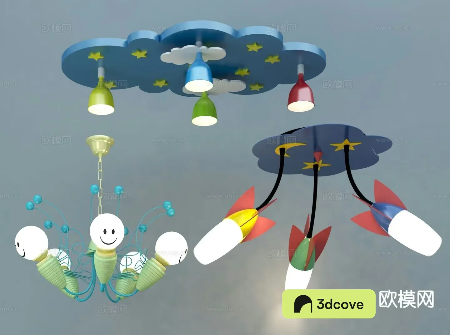 Modern children’s chandelier cartoon chandelier