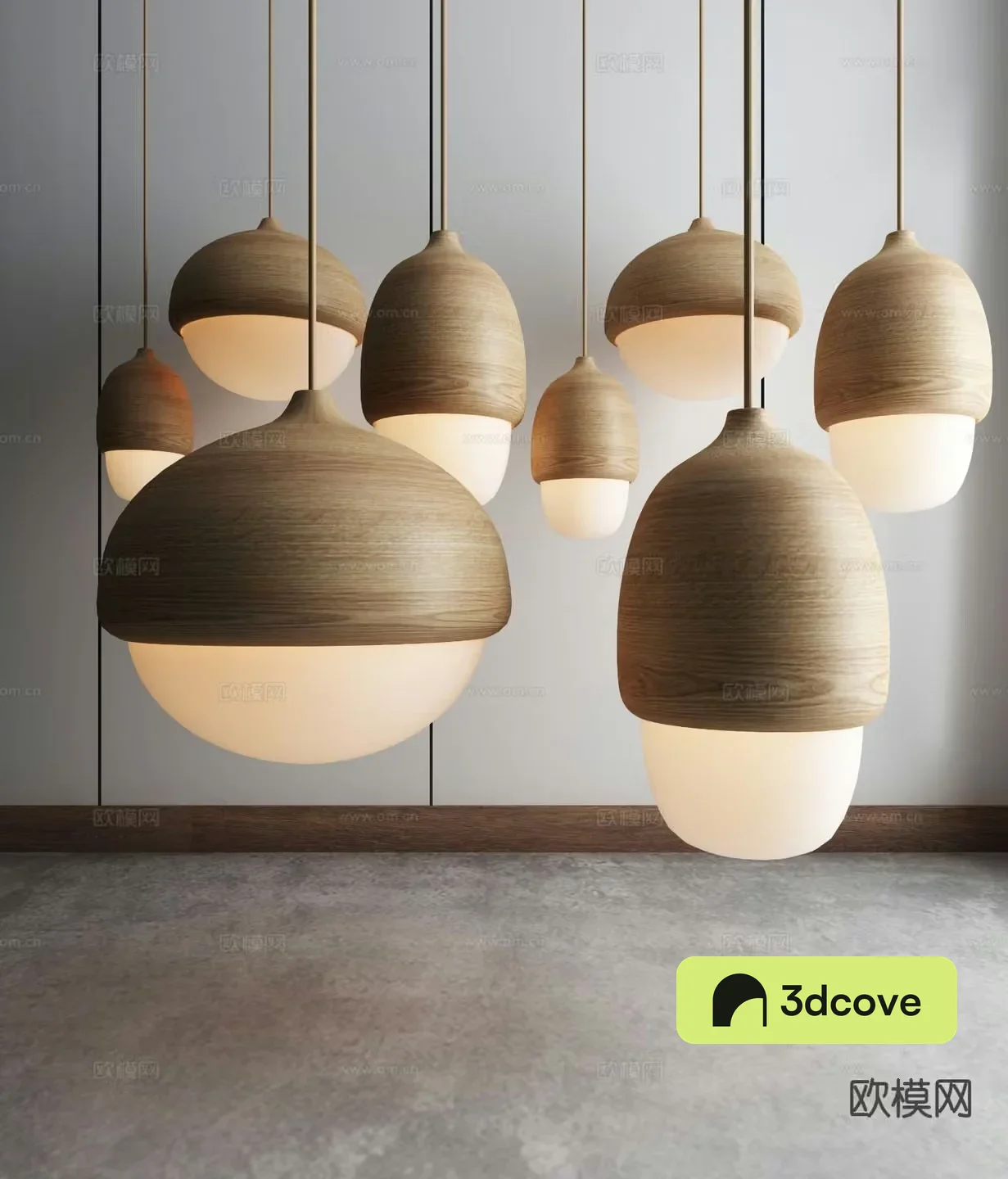 Wabi-sabi chandelier art chandelier