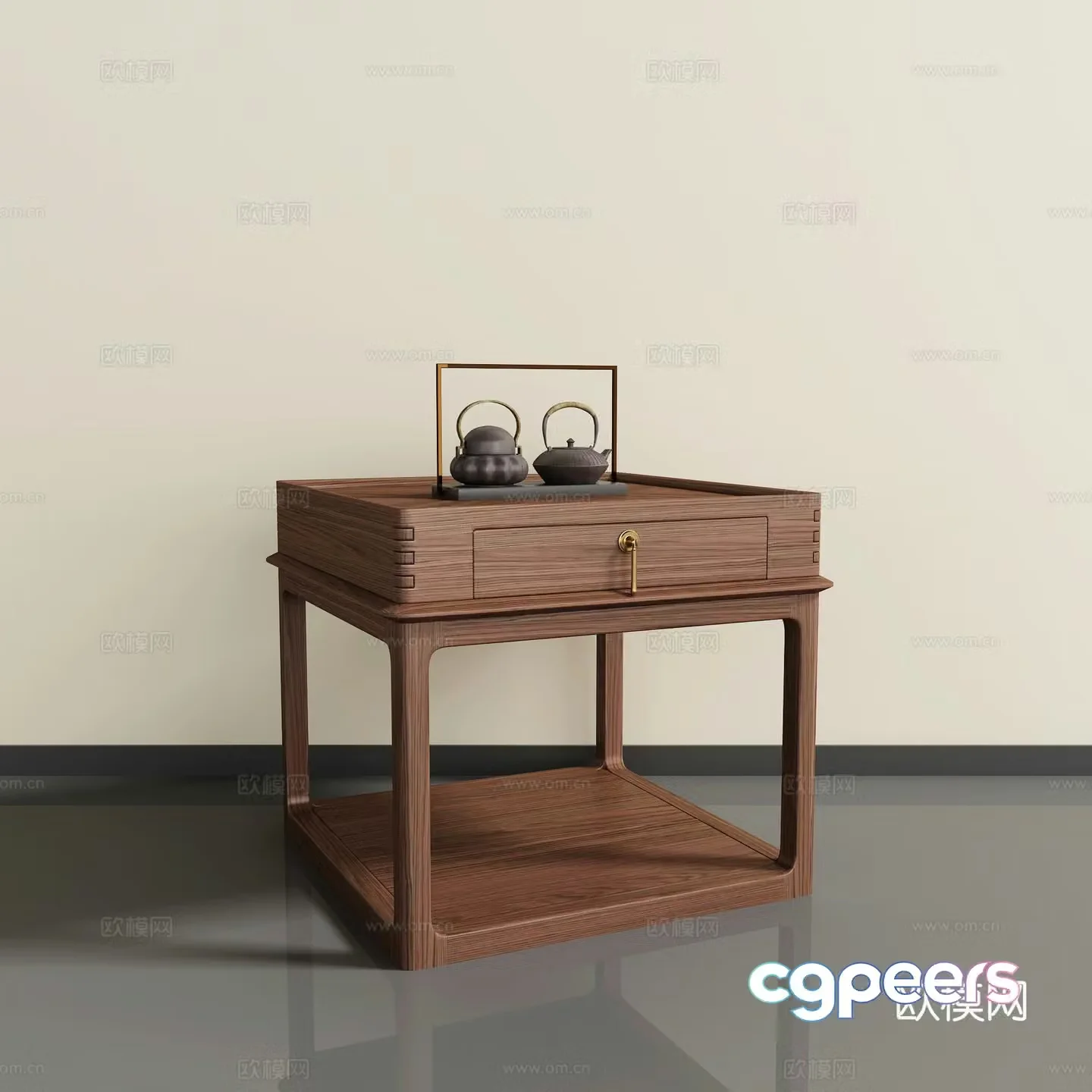 New Chinese angular 3D model