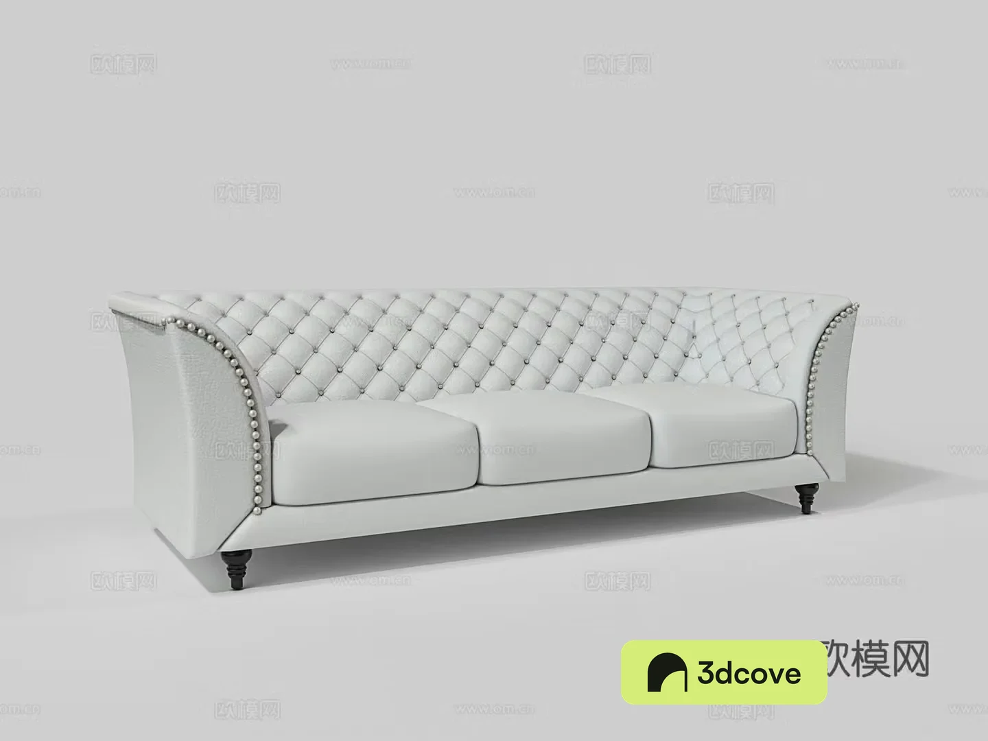 Three seater sofa leather sofa