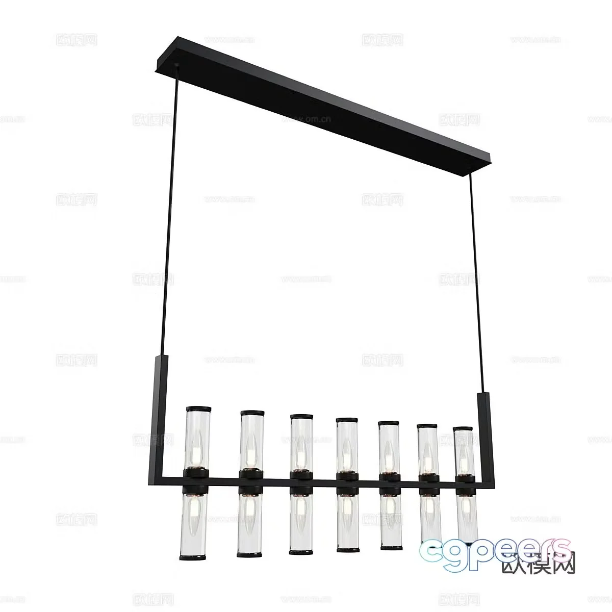 Creative chandelier lobby chandelier restaurant chandelier 3d model