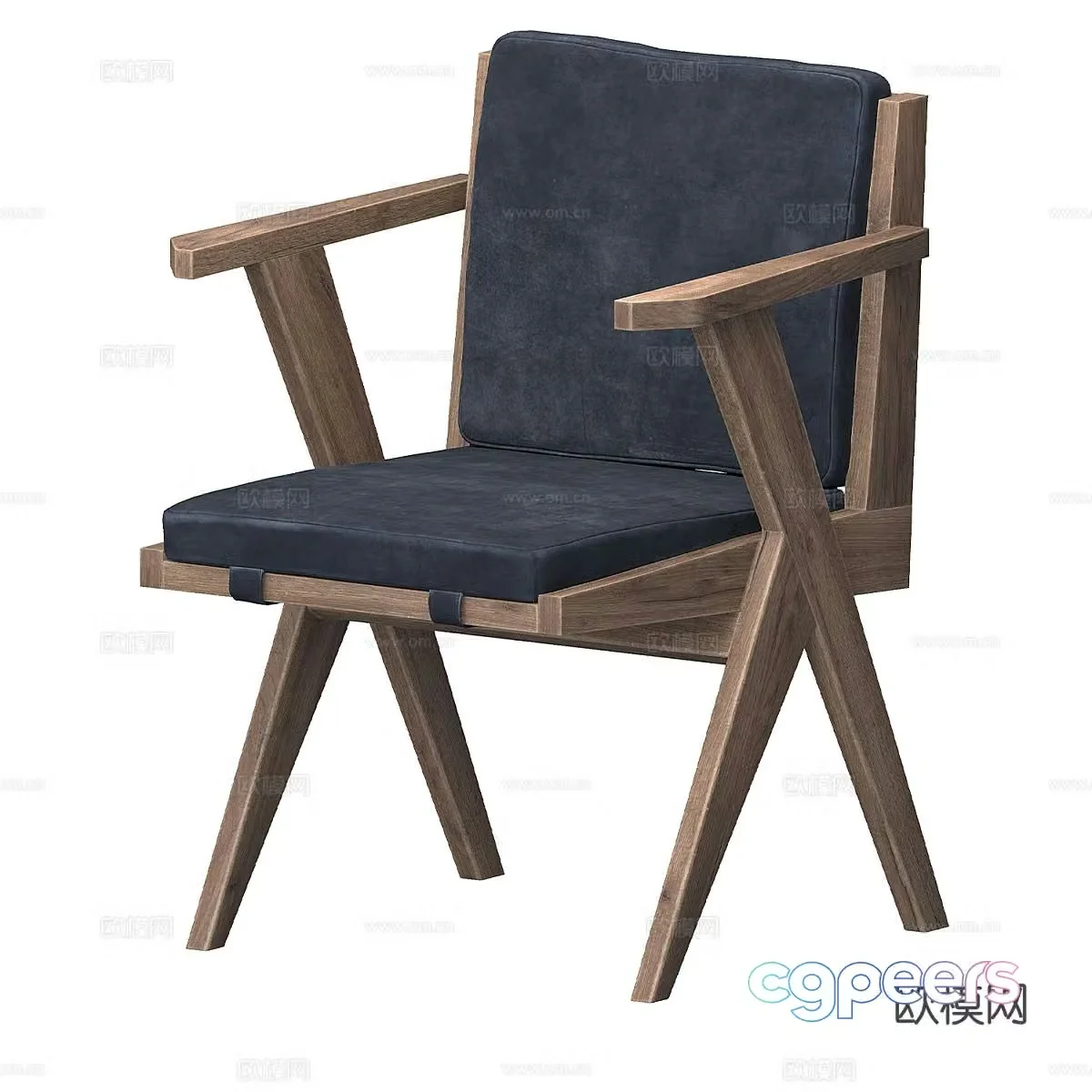 Wabi-sabi chair dining chair 3d model