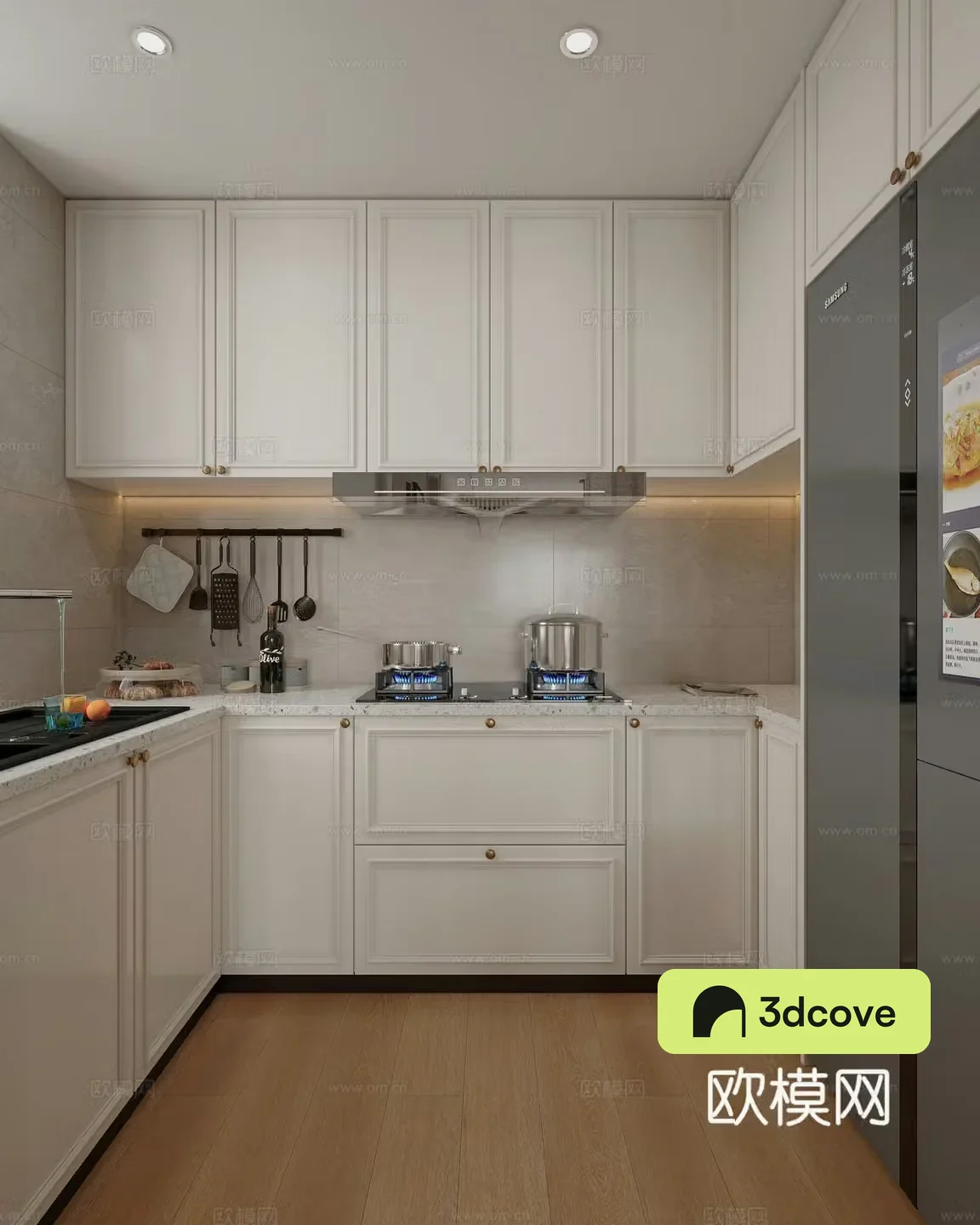 French retro style kitchen