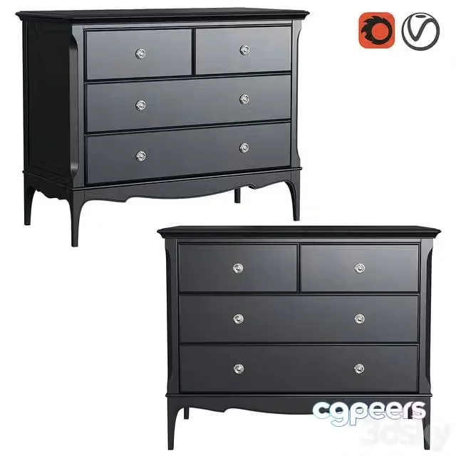 3ds Max Free – Dantone Home chest of drawers Venice