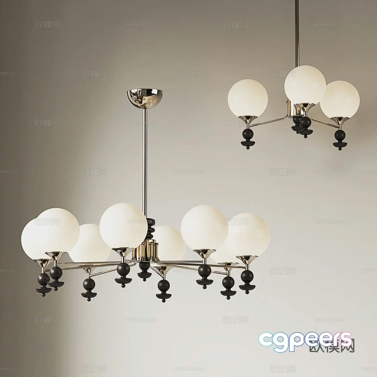 French chandeliers medieval chandeliers retro chandeliers American chandeliers living room and bedroom chandeliers 3D model