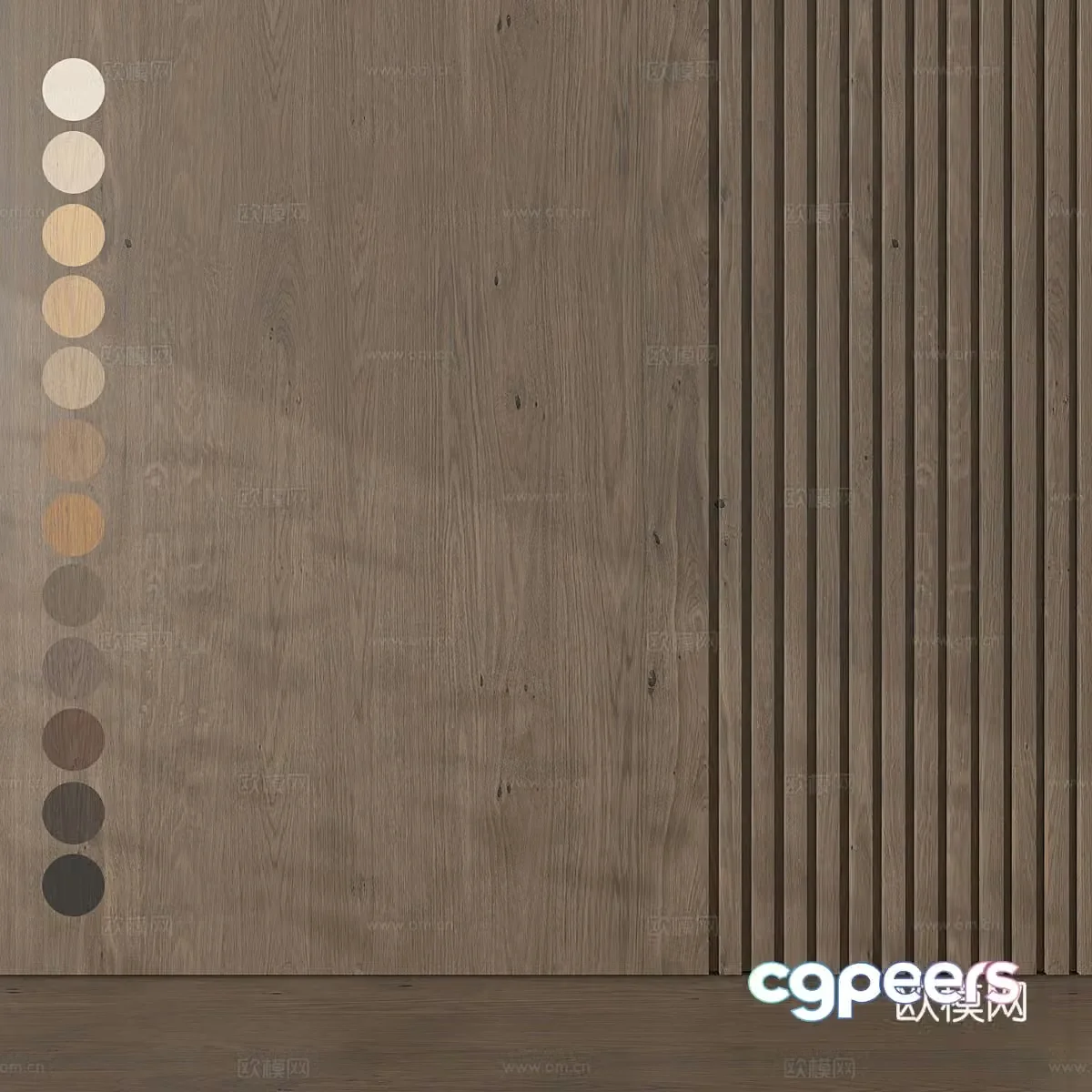 Wood veneer Wood grain Oak wood veneer 3d model