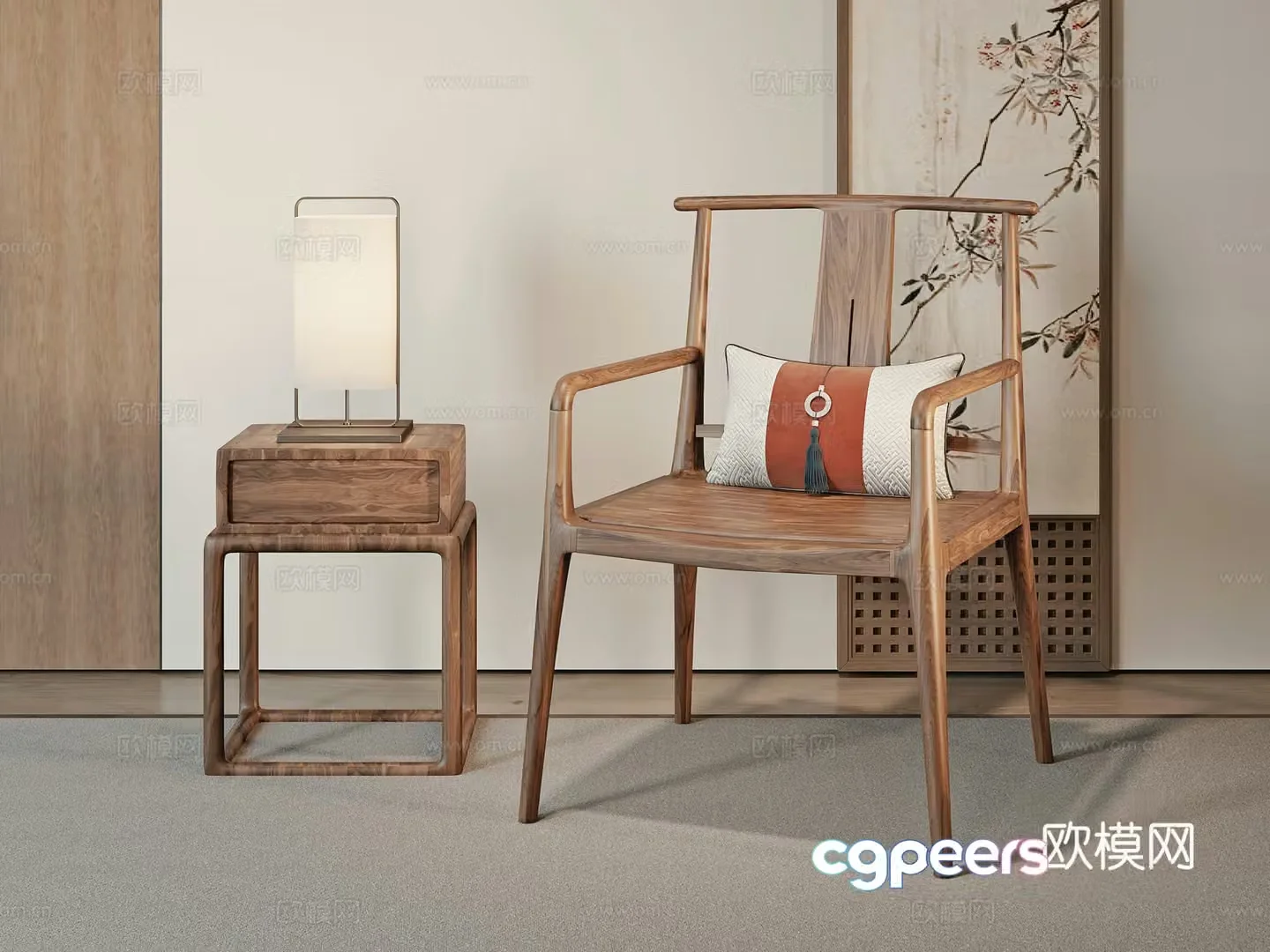 New Chinese chair 3d model