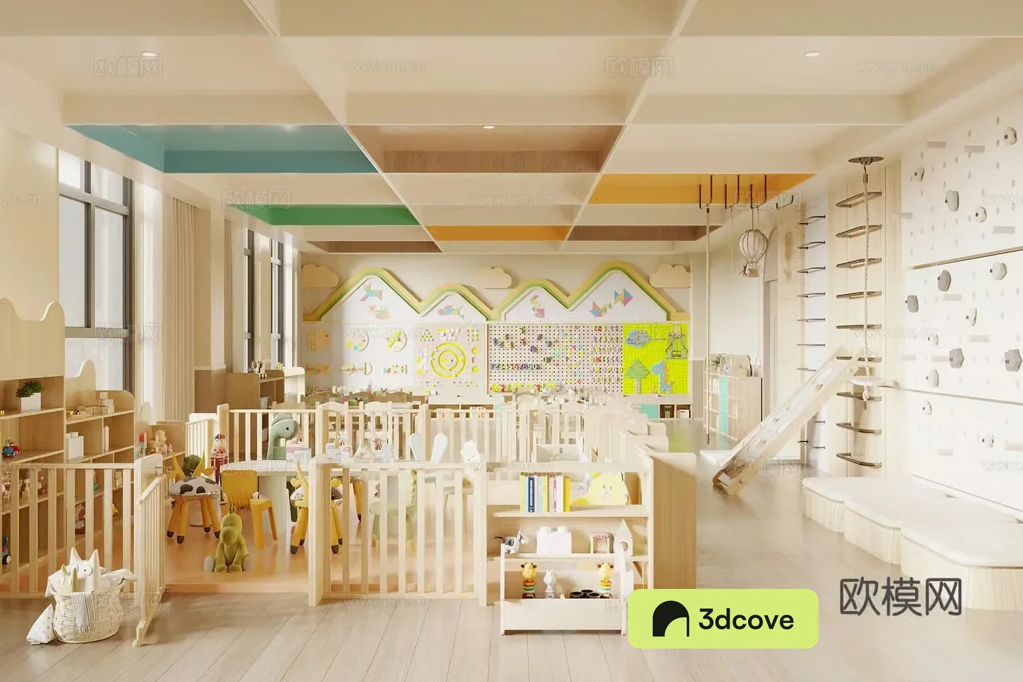 Modern children’s entertainment area