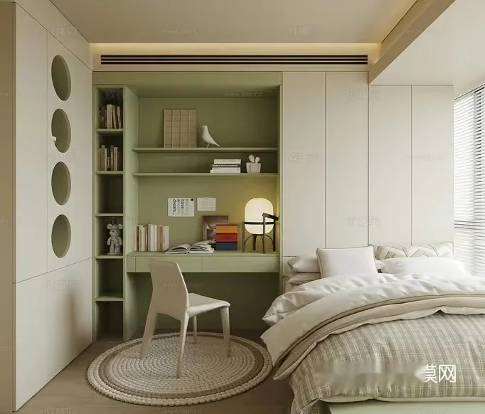 Cozy Bedroom 3D Model – 7663 – CORONA Render
