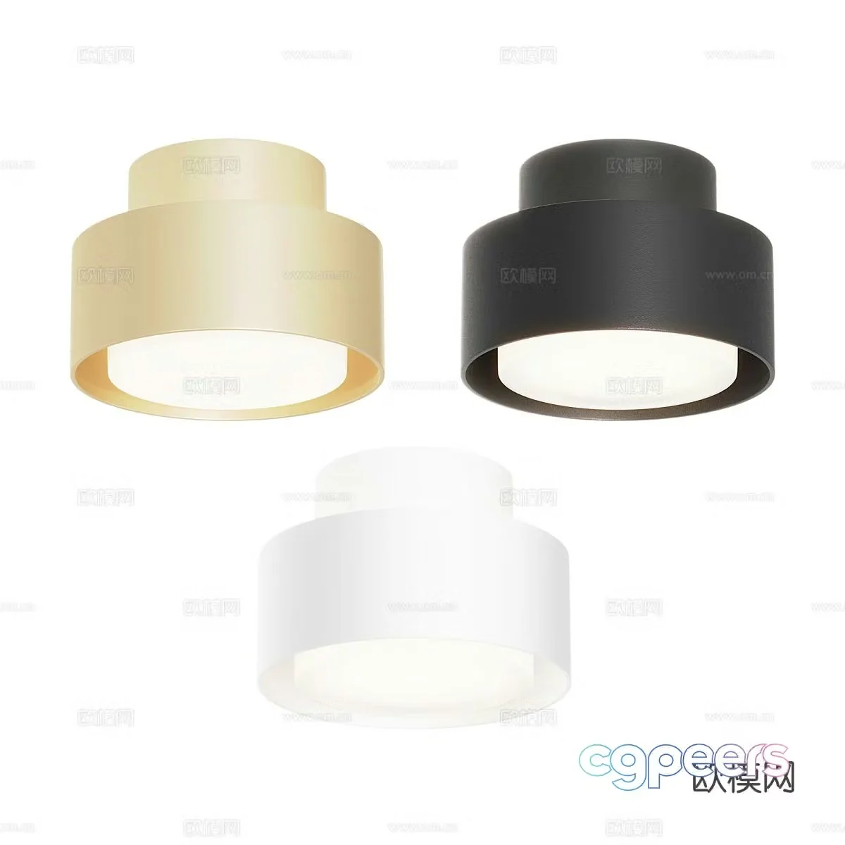Modern simple downlight spotlight exhibition downlight 3d model