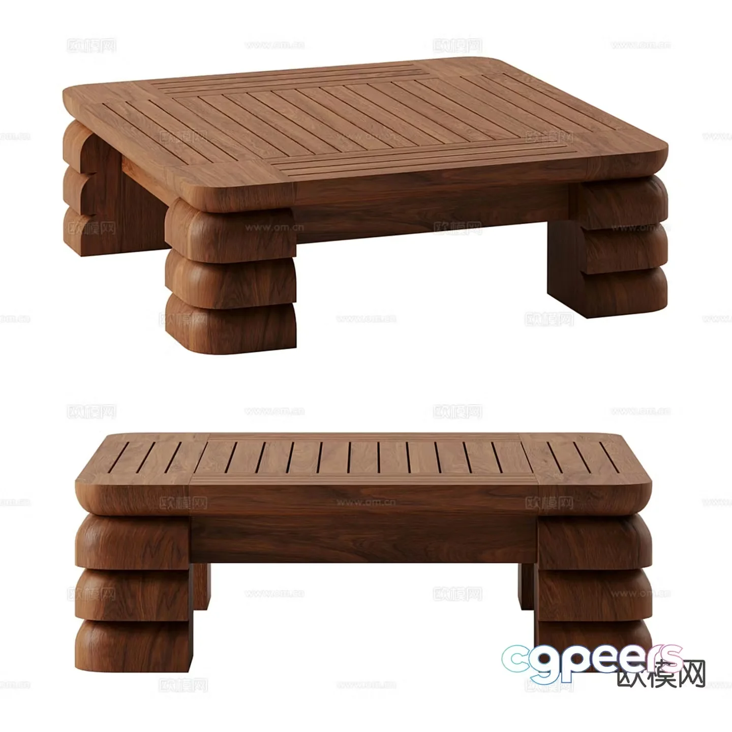 Medieval style coffee table 3D model