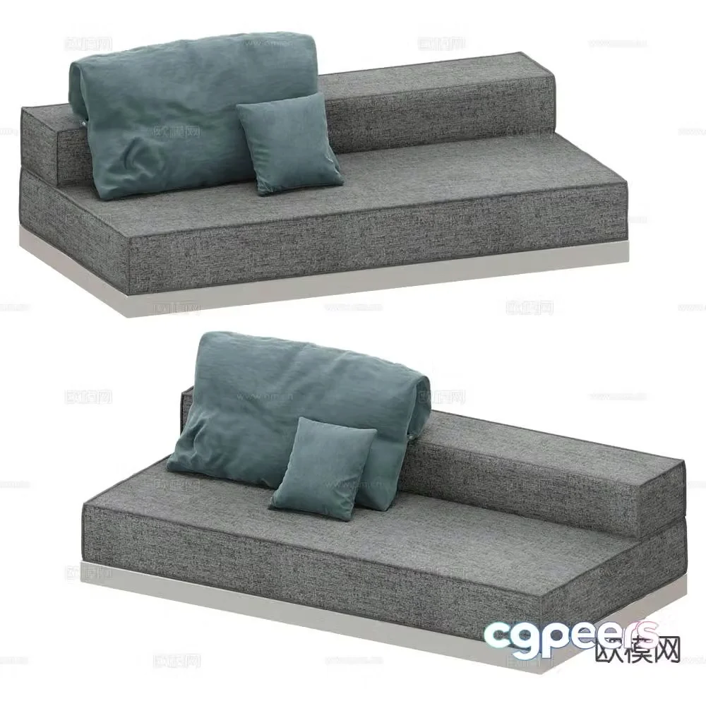 Saba multi-person sofa 3d model