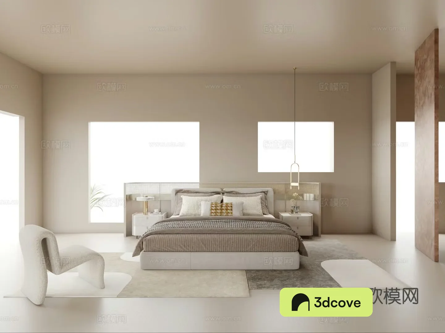 Modern internet celebrity design master bedroom