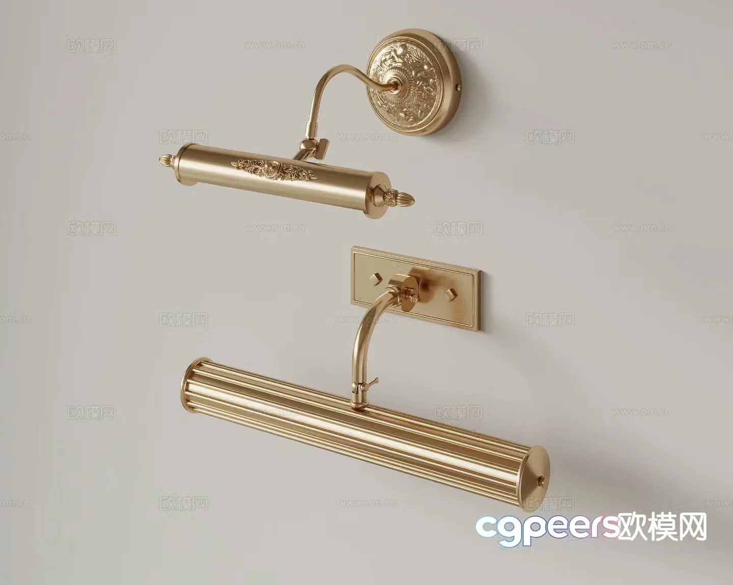 French wall light 3d model