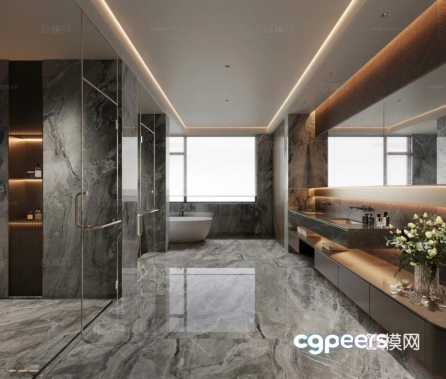 Modern bathroom 3d model