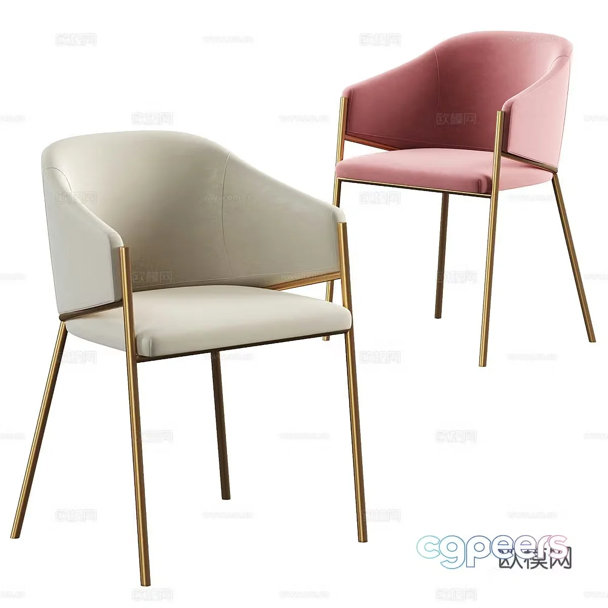 Dill dining chair 3d model